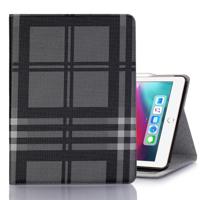 Geruite textuur horizontale Flip PU lederen case voor iPad Pro 12 9 inch (2018) met houder & kaartsleuven & portemonnee (grijs)