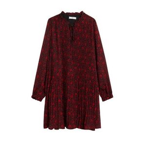 Mango jurk met all over print rood