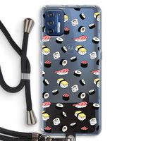 Sushi time: Motorola Moto G9 Plus Transparant Hoesje met koord