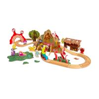 Bigjigs houten monster treinset, 50dlg.