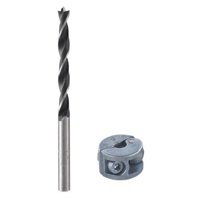 Wolfcraft Deuvelboor | Met centerpunt + D-stop | Ø6mm | 1 stuk - 2731000