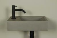 Beton Toiletwaschbecken natürlich, rechteck 40×22 cm | BET-509ncl