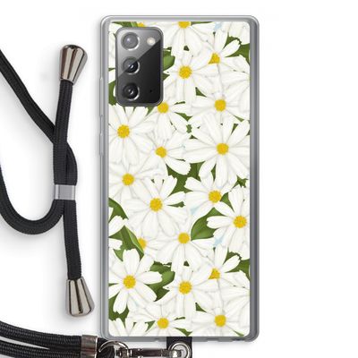 Summer Daisies: Samsung Galaxy Note 20 / Note 20 5G Transparant Hoesje met koord