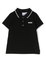 BOSS Kidswear polo en coton à logo imprimé - Noir - thumbnail