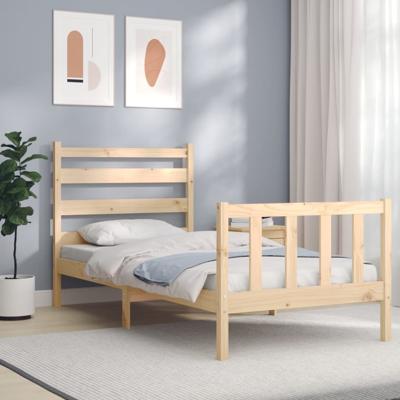 Bedframe zonder matras massief grenenhout 90x190 cm
