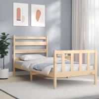 Bedframe zonder matras massief grenenhout 90x190 cm