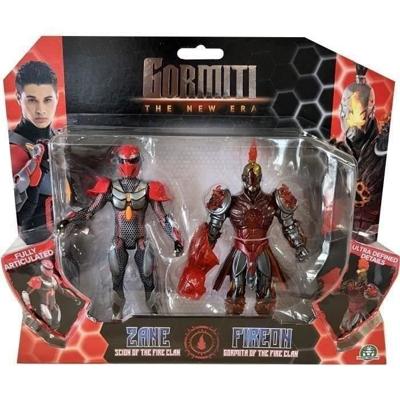 Figurendoos - GORMITI - Scion en Gormiti geassocieerd met Vuur - Zane en Fireon - 15 cm - vanaf 4 jaar - GRV192
