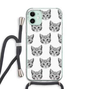 Kitten: iPhone 11 Transparant Hoesje met koord