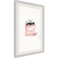 Ingelijste Poster - Parfum Witte lijst met passe-partout - thumbnail