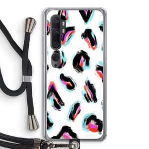Cheetah color: Xiaomi Mi Note 10 Pro Transparant Hoesje met koord