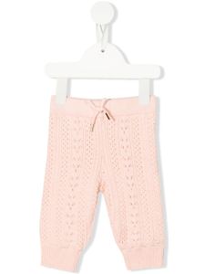 Chloé Kids pantalon en maille pointelle - Rose