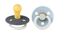 Bibs Fopspeen 0-6 Maanden Iron/Baby Blue - Glow In The Dark Bibs Fopspeen 0-6 Maanden Iron/Baby Blue - Glow In The Dark