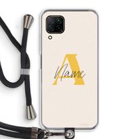 Amber Script: Huawei P40 Lite Transparant Hoesje met koord