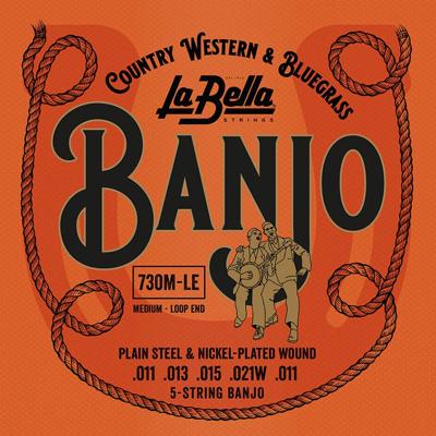 La Bella L-730M-LE snarenset banjo 5-snarig
