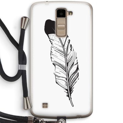 Pluim: LG K10 (2016) Transparant Hoesje met koord
