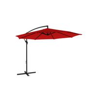 Ø 300 cm parasol met zwengel, Rood