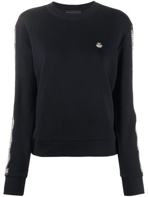 Philipp Plein sweat à plaque logo - Noir