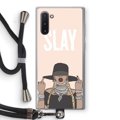 Slay All Day: Samsung Galaxy Note 10 Transparant Hoesje met koord