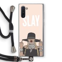 Slay All Day: Samsung Galaxy Note 10 Transparant Hoesje met koord