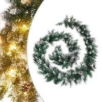 VidaXL Kerstslinger met led-lampjes 5,2 m pvc groen