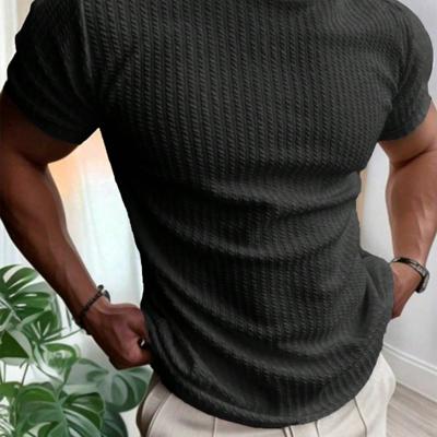 Bon&Bon Homme Casual Heren T-shirt - Zwart - Ronde Hals - Korte Mouwen Grijs / M