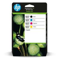 HP 937 originele inktcartridge 4-pack zwart, cyaan, magenta, geel