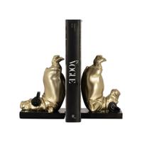 Richmond Boekenstandaard 'Hippo' kleur Goud