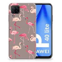 Huawei P40 Lite TPU Hoesje Flamingo - thumbnail