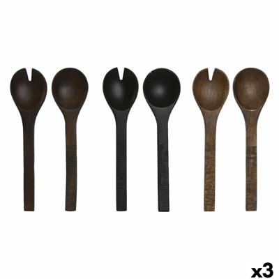 Keukengerei Home ESPRIT Mangohout 30 x 2 x 8 cm (3 Stuks)