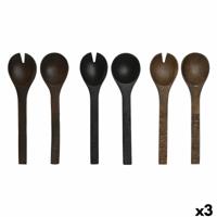 Keukengerei Home ESPRIT Mangohout 30 x 2 x 8 cm (3 Stuks)