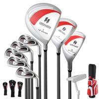 Compleet Golfclubs-set Rechtshandig voor Dames Golfsets met Draagtas Rood