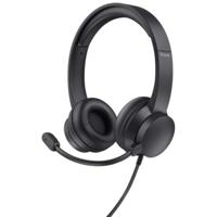Hoofdtelefoon met microfoon Trust 25088 Zwart