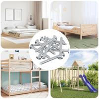 VidaXL Bout 12 pcs zilver m6 x 60 mm staal