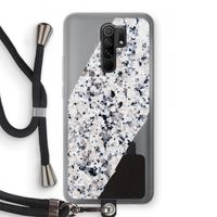 Gespikkelde marmer: Xiaomi Redmi 9 Transparant Hoesje met koord