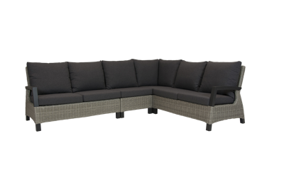 Qopps Orlon lounge hoek Royal Grey mat / Cloudy Grey zonder tafel