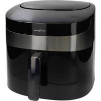 Nedis KAAF180BKW Airfryer 7.2 l 1800 W Controlelampje, Appbased, BPA-vrij, Oververhittingsbeveiliging, Timerfunctie Zwart
