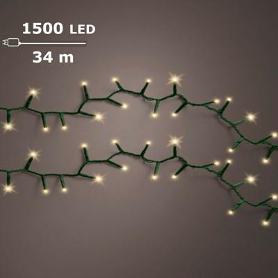 LED compact rice lights 1500 lamps soft gold