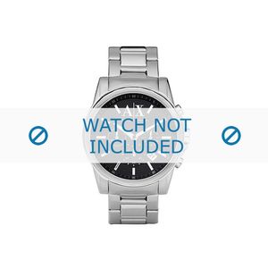 Horlogeband Armani AX2084 Staal 22mm