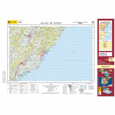 Topografische kaart 594 MT50 Alcalá de Chivert | CNIG - Instituto Geográfico Nacional1