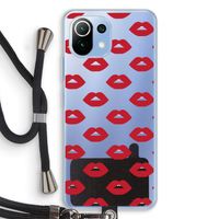 Lips: Xiaomi Mi 11 Lite Transparant Hoesje met koord