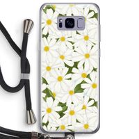 Summer Daisies: Samsung Galaxy S8 Plus Transparant Hoesje met koord