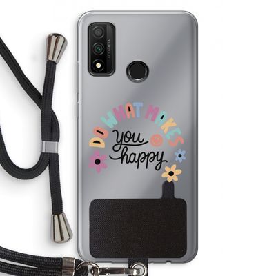 Happy days: Huawei P Smart (2020) Transparant Hoesje met koord
