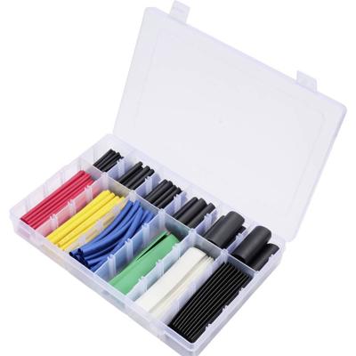 TRU COMPONENTS TC-13388820 Krimpkous assortiment Rood, Geel, Blauw, Groen, Wit, Zwart Krimpverhouding:2:1, 3:1 190 stuk(s)