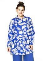 Yoek Blouse TULIP | Blauw | Maat 58/60