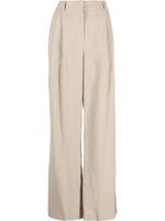Brunello Cucinelli pantalon ample à taille haute - Tons neutres Brunello Cucinelli pantalon ample à taille haute - Tons neutres