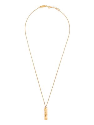 Maison Margiela collier à pendentif logo - Or