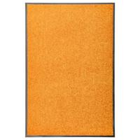 VidaXL Deurmat wasbaar 60x90 cm oranje