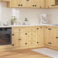 Kast met lade Honing 40 x 46 x 81,5 cm Massief grenenhout