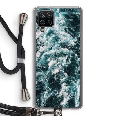 Zee golf: Samsung Galaxy A12 Transparant Hoesje met koord