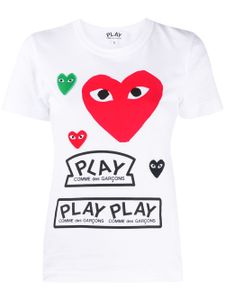 Comme Des Garçons Play t-shirt imprimé à manches courtes - Blanc